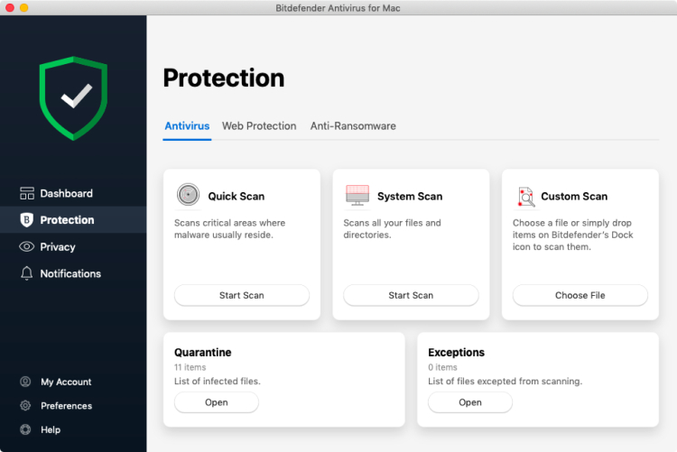 Bitdefender Antivirus for Mac.