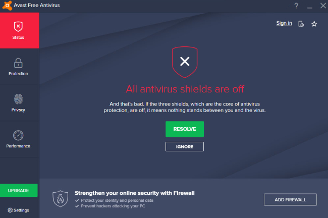 how to disable avast windows 10