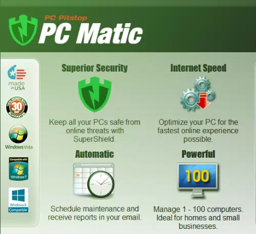 Características adicionales de PC Matic Home.