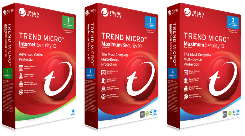 TrendMicro Prices and Packages.