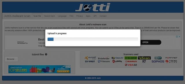 Jotti's Online Scanner