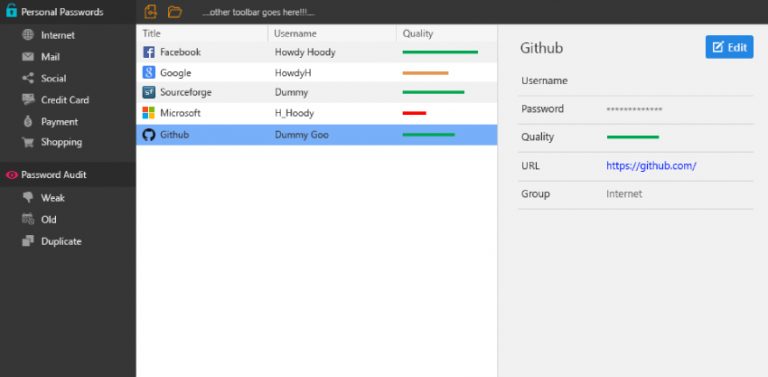 kypass change master password