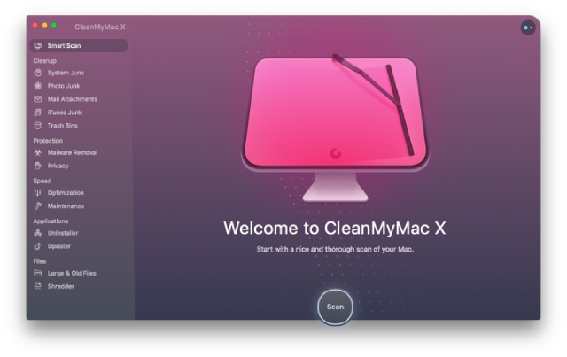 CleanMyMac third party virus scanner.