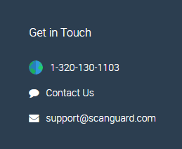 Scanguard Review - Contact Us