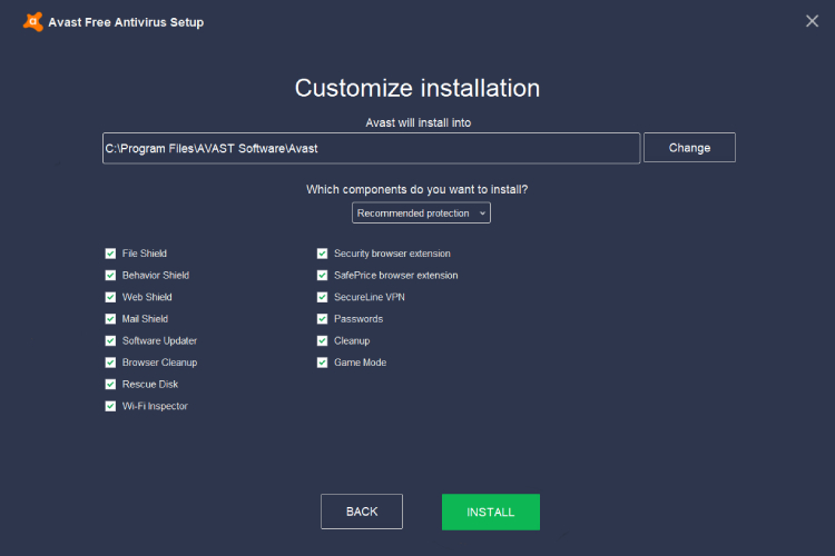 Avast Installation Process