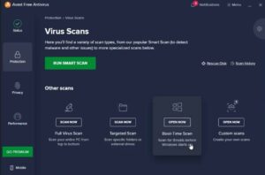 Antivirus Scan Settings