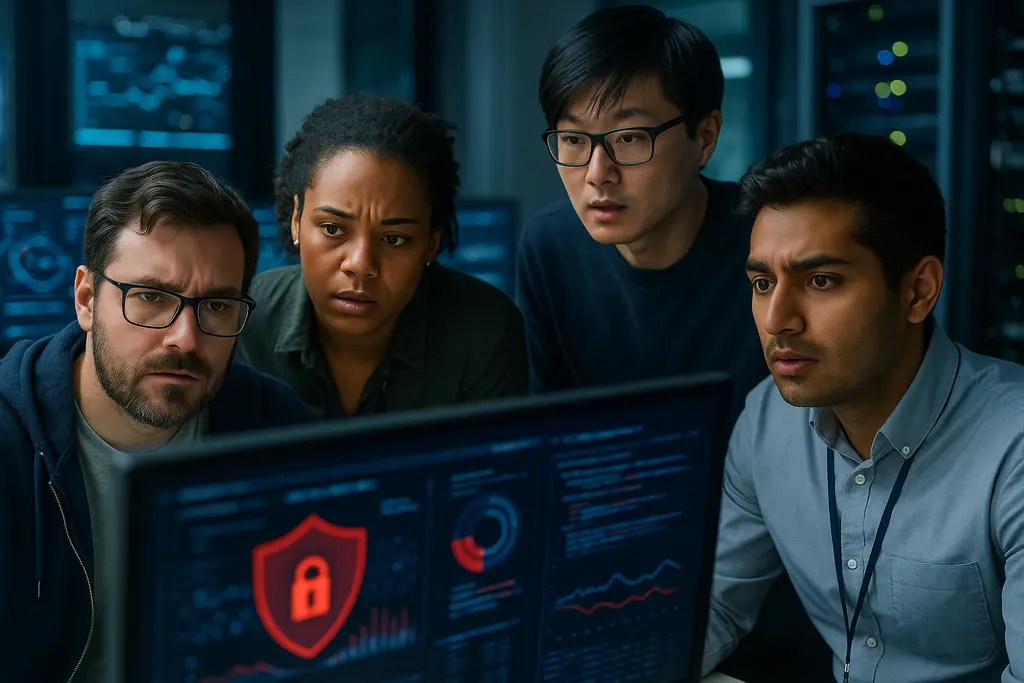 AI Security Gaps shown by analysts reviewing cloud and identity risk signals