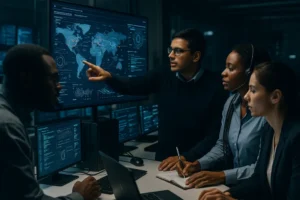 OpenClaw incident security analyst reviewing autonomous agent activity on a workstation