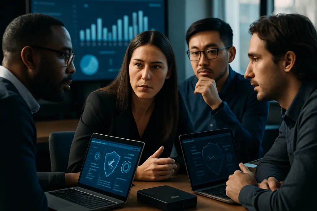 Cybersecurity budgets dashboard reviewed by security and finance leaders