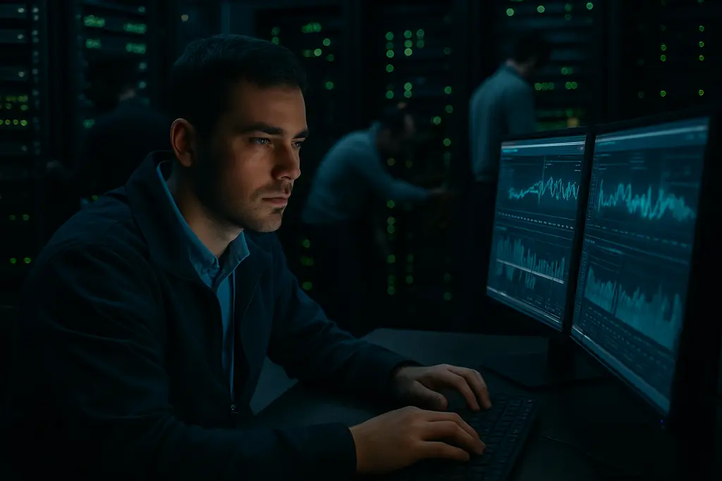 Data center emissions analysis with server halls and power infrastructure